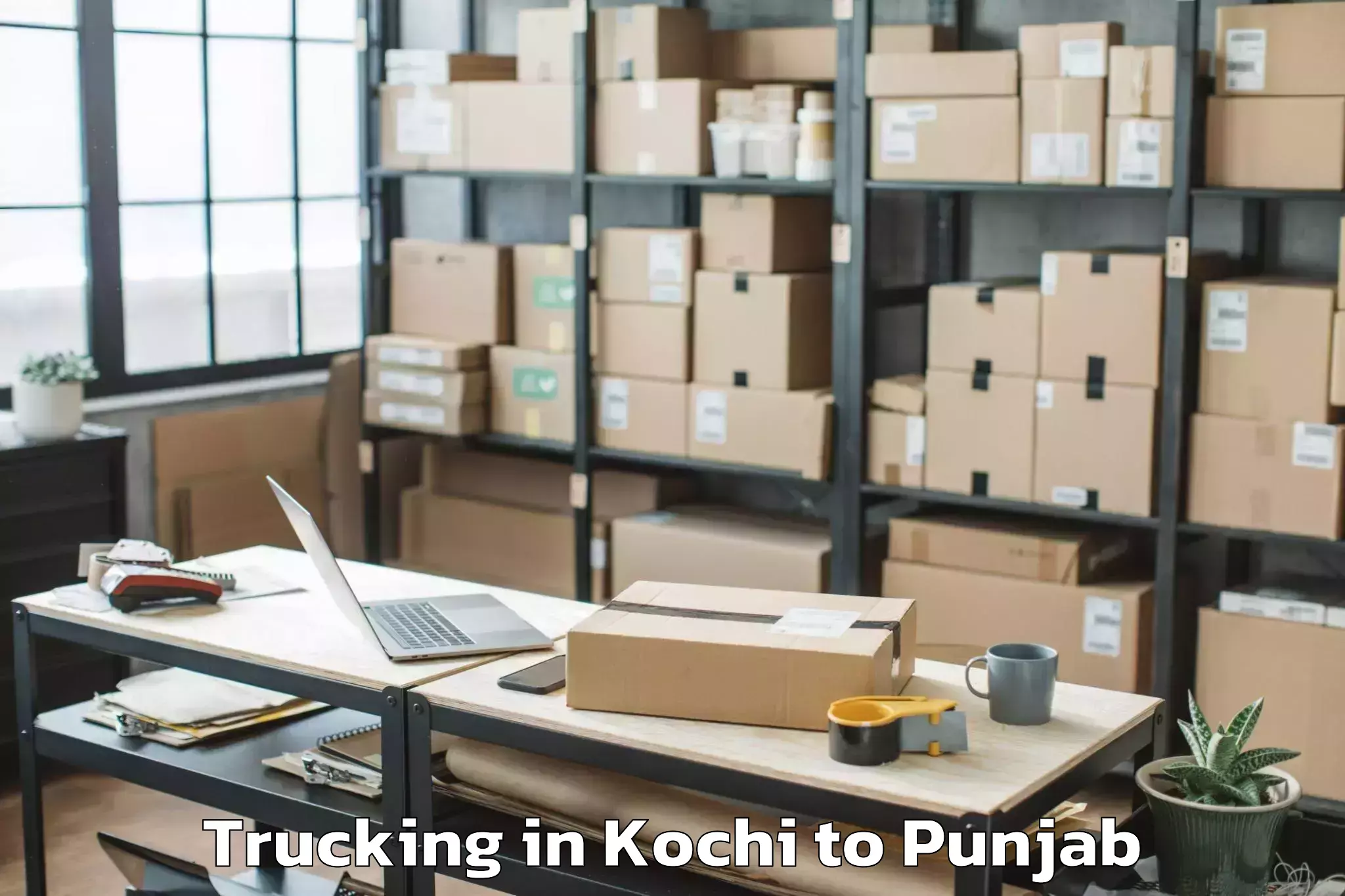 Hassle-Free Kochi to Kotkapura Trucking